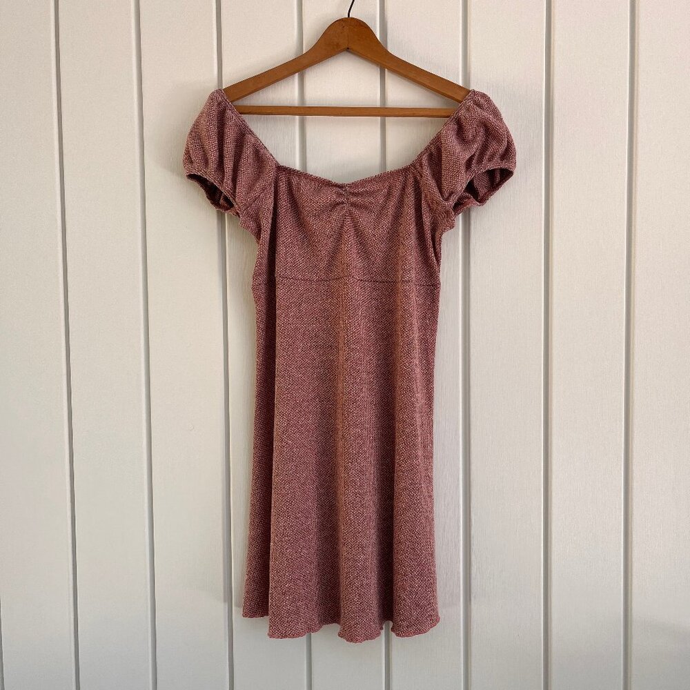 Luna Chix Pink Sweetheart Neckline Mini Dress Size Small